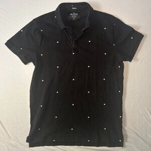 Hollister Medium Epic Flex Black and White Polo